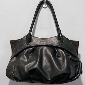 Furla black leather Mala bag Tote